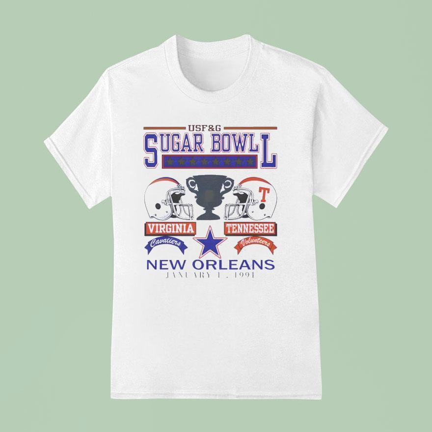 1991 Sugar Bowl Virginia Vs Tennessee New Orleans Shirt