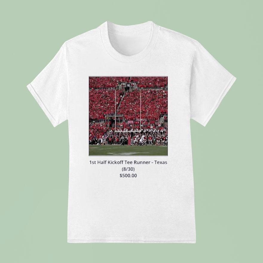 1st Half Kickoff Runner Texas Longhorns Shirt