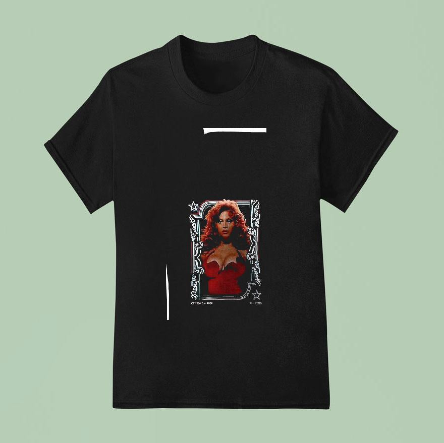 2025 Beyonce Cowboy Carter Tour X Las Vegas Red Photo Shirt