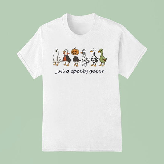 2025 Halloween Just A Spooky Goose Shirt