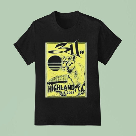 311 Highland California 2025 Concert At Yaamava Theater At Yaamava Resort And Casino On August 8 Lion Shirt