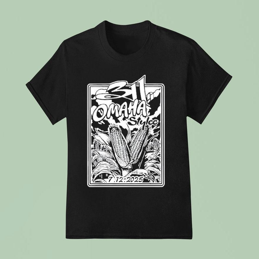 311 Tour 2025 River's Edge Park Council Bluffs, Ia Corn Shirt