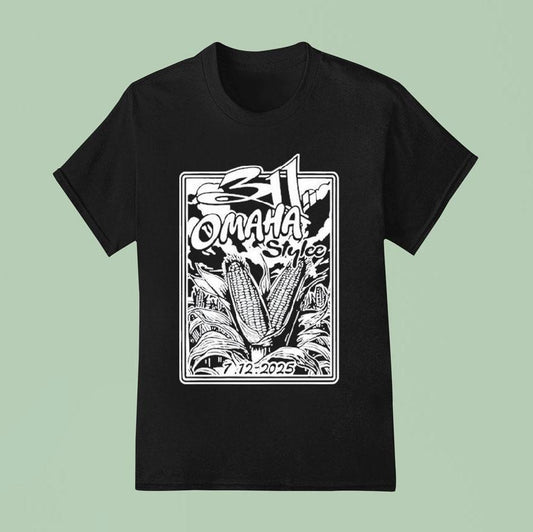 311 Tour 2025 River's Edge Park Council Bluffs, Ia Corn Shirt