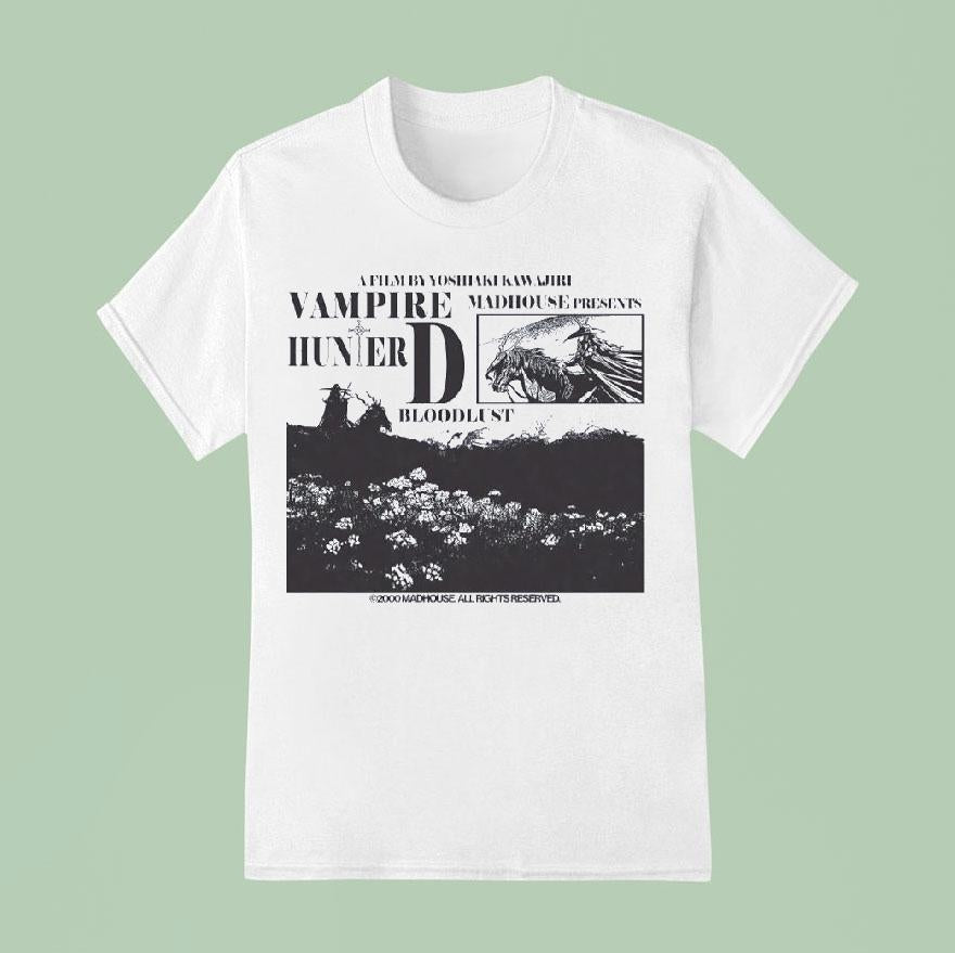 A Film By Yoshiaki Kawajiri Vampire Madhouse Presents Hunter D Bloodlust Shirt