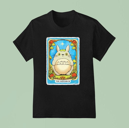 A Tarot Card Style Design Inspired By Totoro Shirt