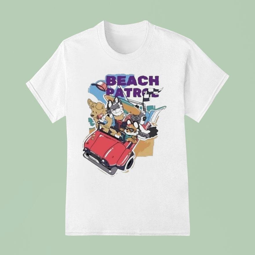 Beach Patrol Dogs Car Shirt