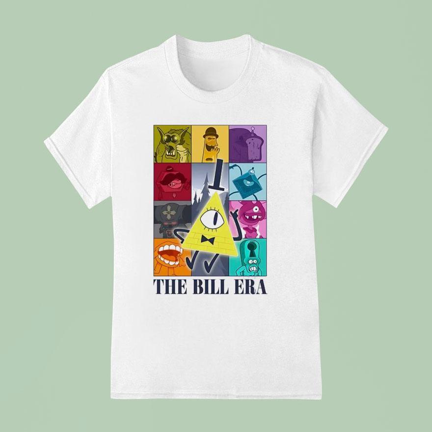 Bill Cipher From Gravity Falls Style Of The Eras Tour Shirt