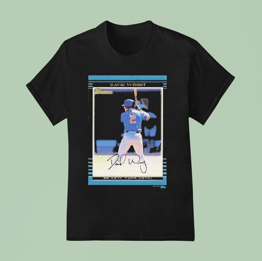 David Wright New York Mets Male Topps Baseball Card Player Shirt
