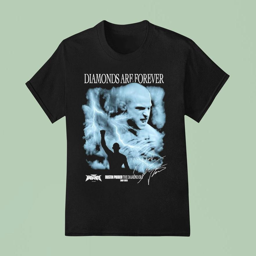 Dustin Poirier The Diamond Era Diamonds Are Forever 2007 2025 Full Violence Shirt