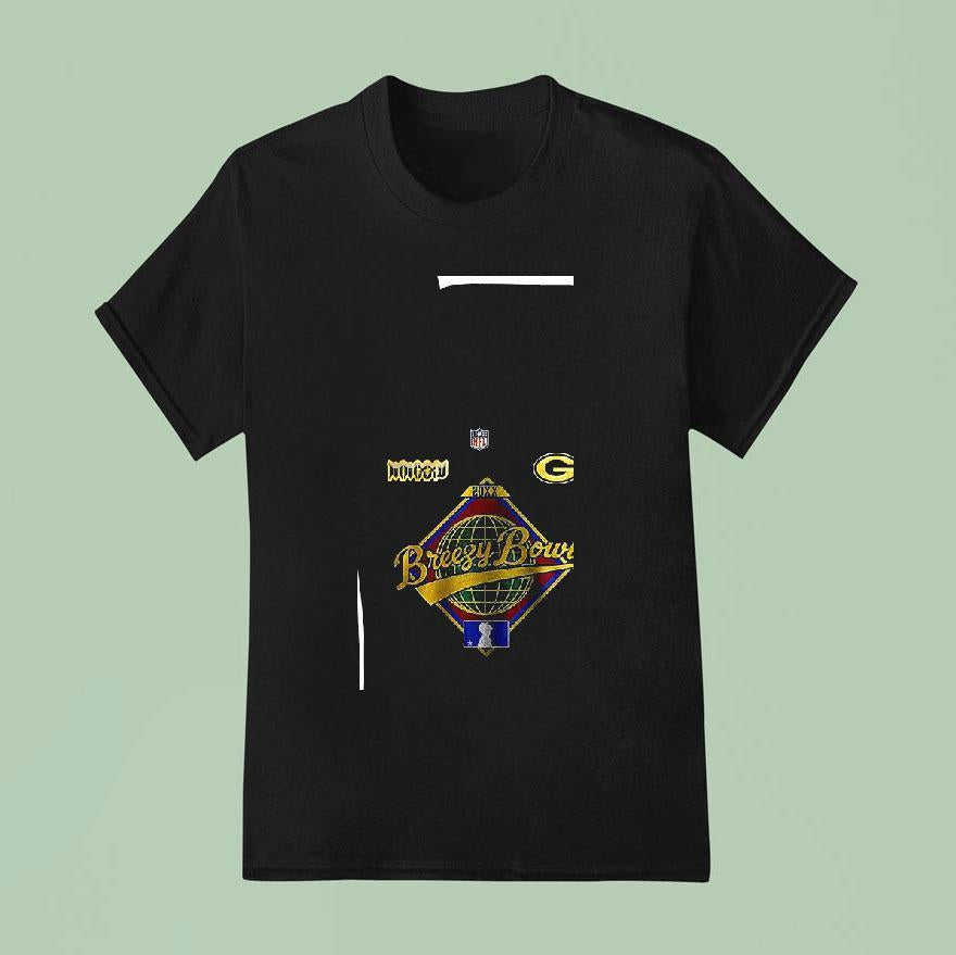 Green Bay Packers X Chris Brown Breezy Bowl Logo Shirt