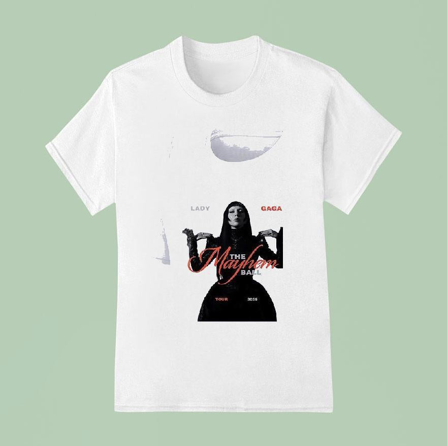 Lady Gaga The Mayhem Ball Tour Roster Shirt
