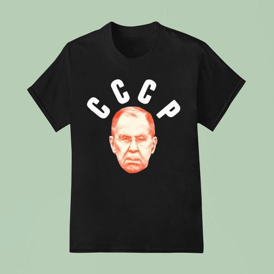 Sergey Viktorovich Lavrov Ussr Cccp Face Head Shirt