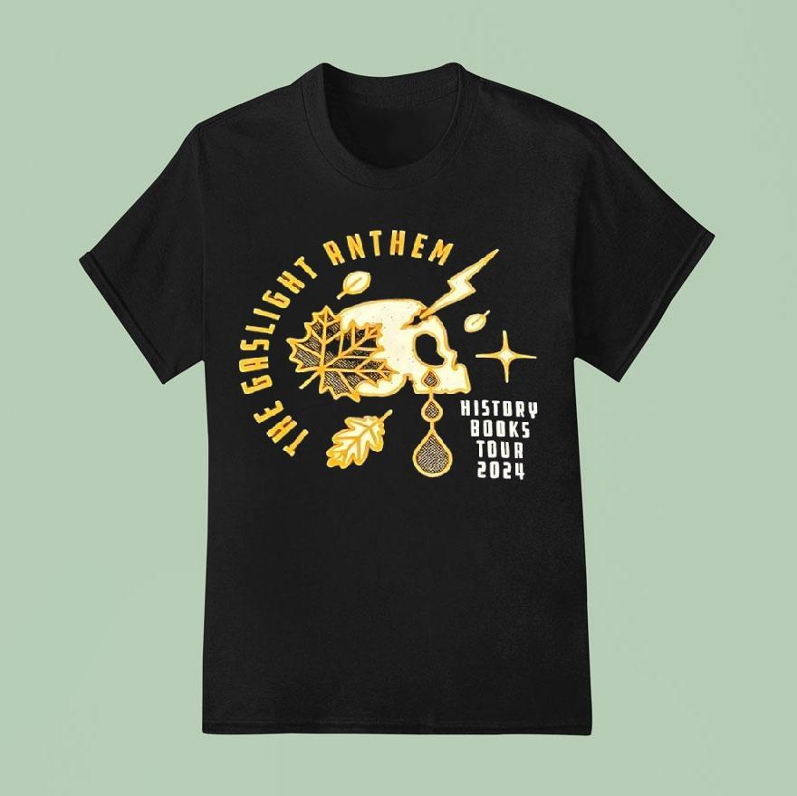 Skull The Gaslight Anthem History Books Tour 2024 Shirt