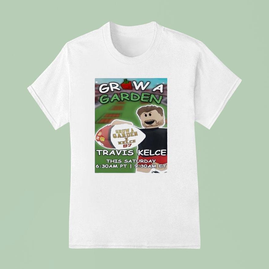 Travis Kelce Roblox Grow A Garden Shirt