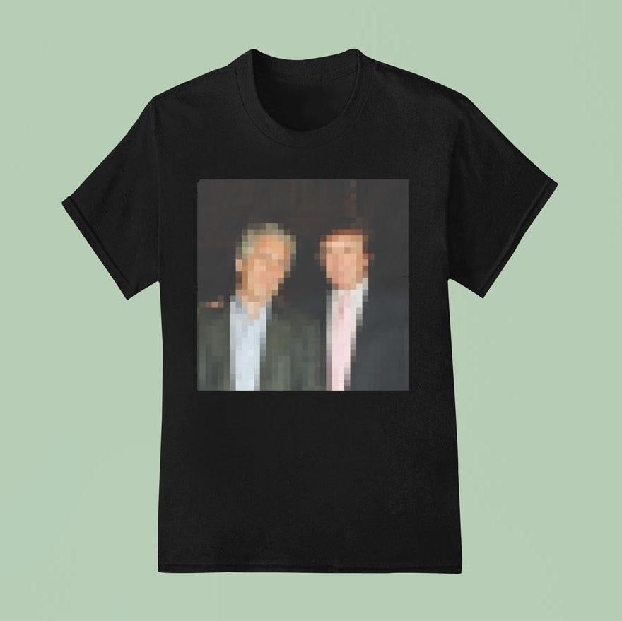 Trump And Jeffrey Epstein Blurred Shirt