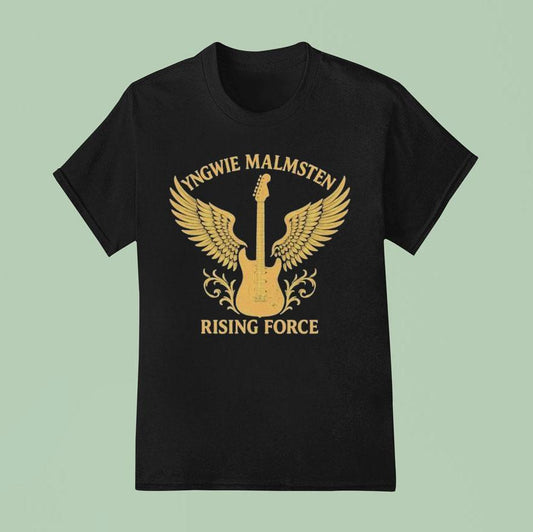 Yngwie Malmsn Rising Force Valor In Velocity Wings Guitar Shirt