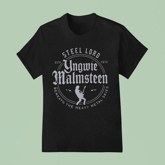 Yngwie Malmsn Sl Lord Beneath The Heavy Metal Skies Dominion Sl Est 1978 Shirt