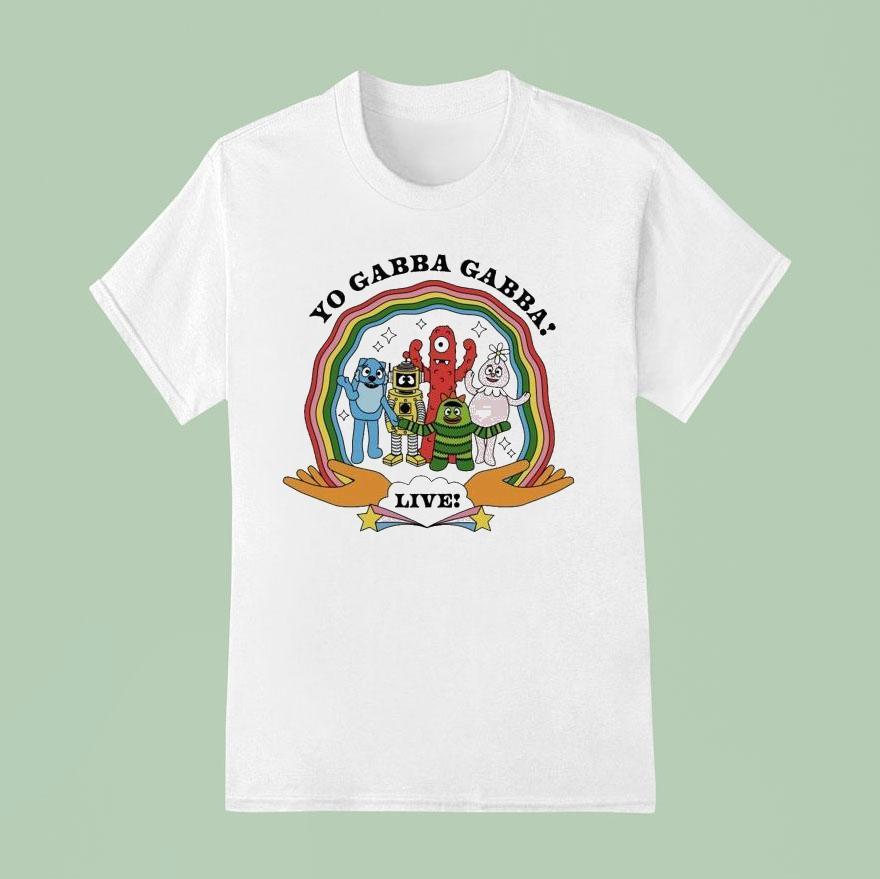 Yo Gabba Gabba Under The Rainbow Live Shirt