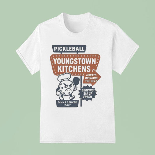 Youngstown Kitchens Pickleball Always Bringing The Heat Serving &#8216;em Up Fresh Shirt