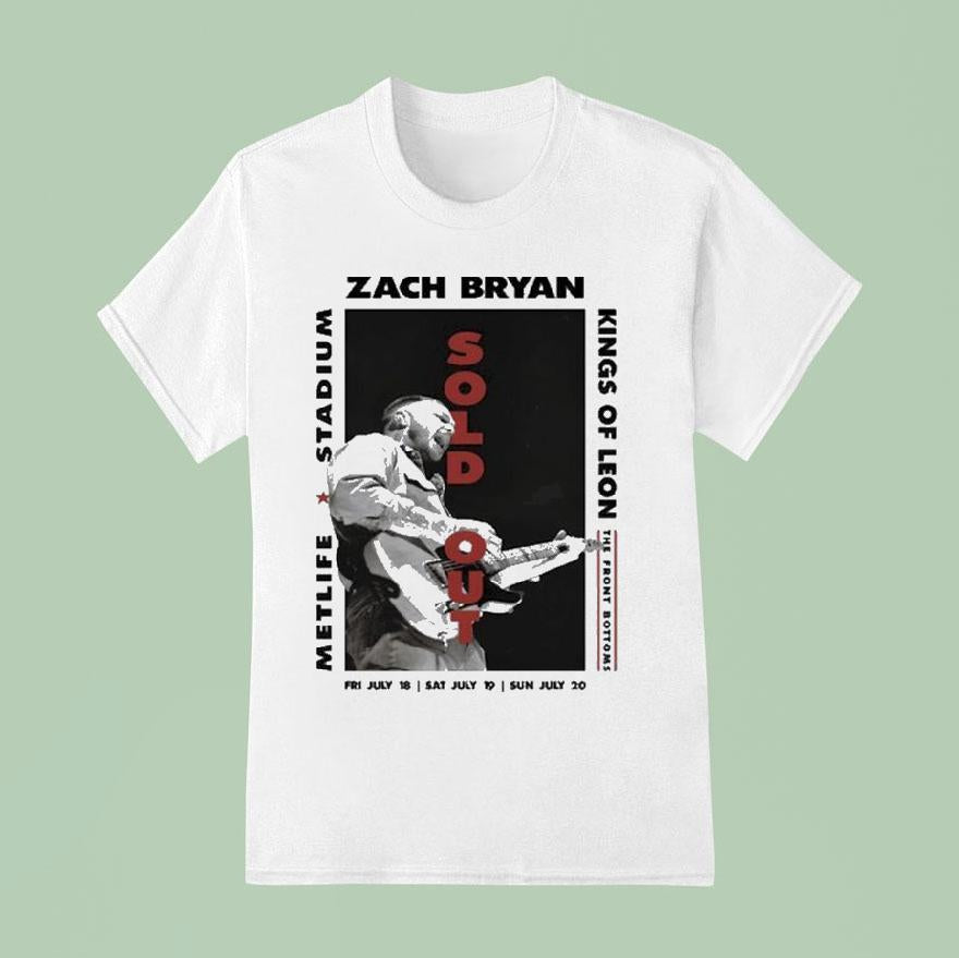 Zach Bryan Kings Of Leon Metlife Stadium The Front Bottoms East Rutherford July 2025 Shirt