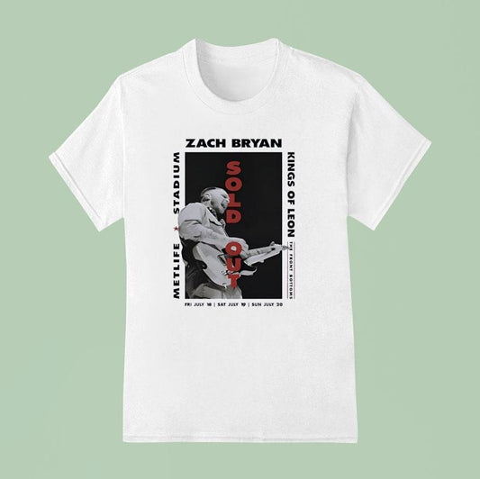 Zach Bryan Metlife Stadium Kings Of Leon Shirt