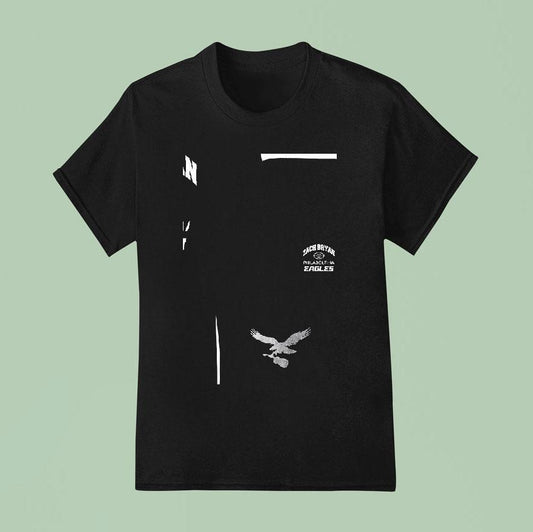 Zach Bryan X Philadelphia Eagles Logo Silhouette Shirt