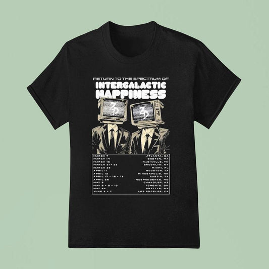 Zeds Dead Return To The Spectrum Of Intergalactic Happiness Tour 2025 Tv Shirt
