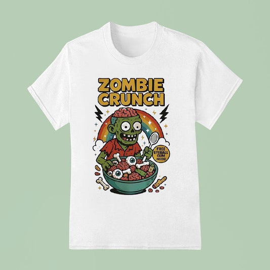 Zombie Crunch Free Eyeball Gum Inside Shirt