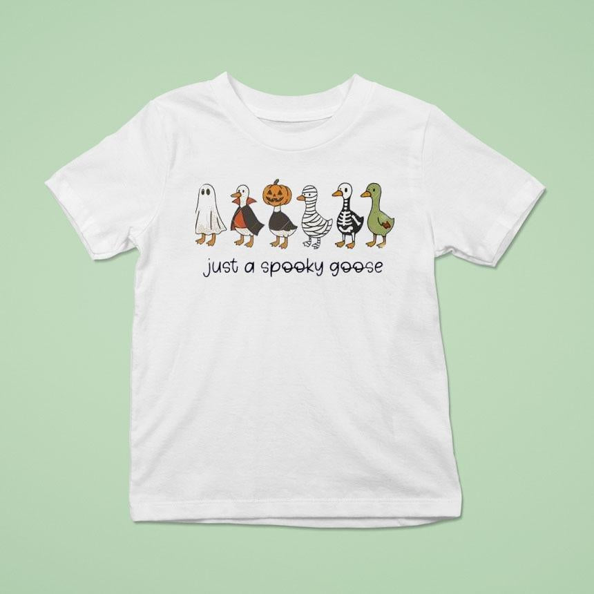 2025 Halloween Just A Spooky Goose Shirt