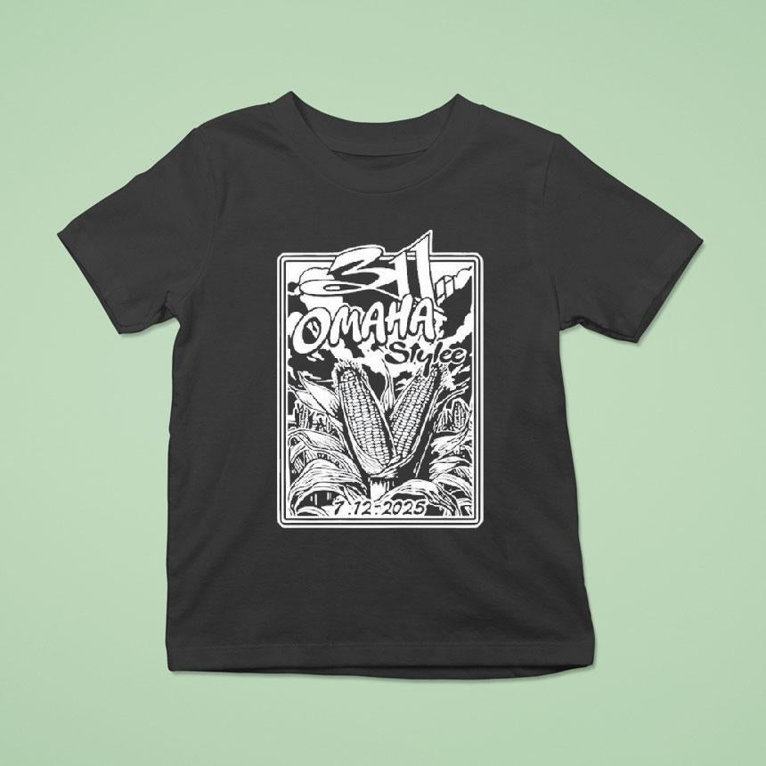 311 Tour 2025 River's Edge Park Council Bluffs, Ia Corn Shirt