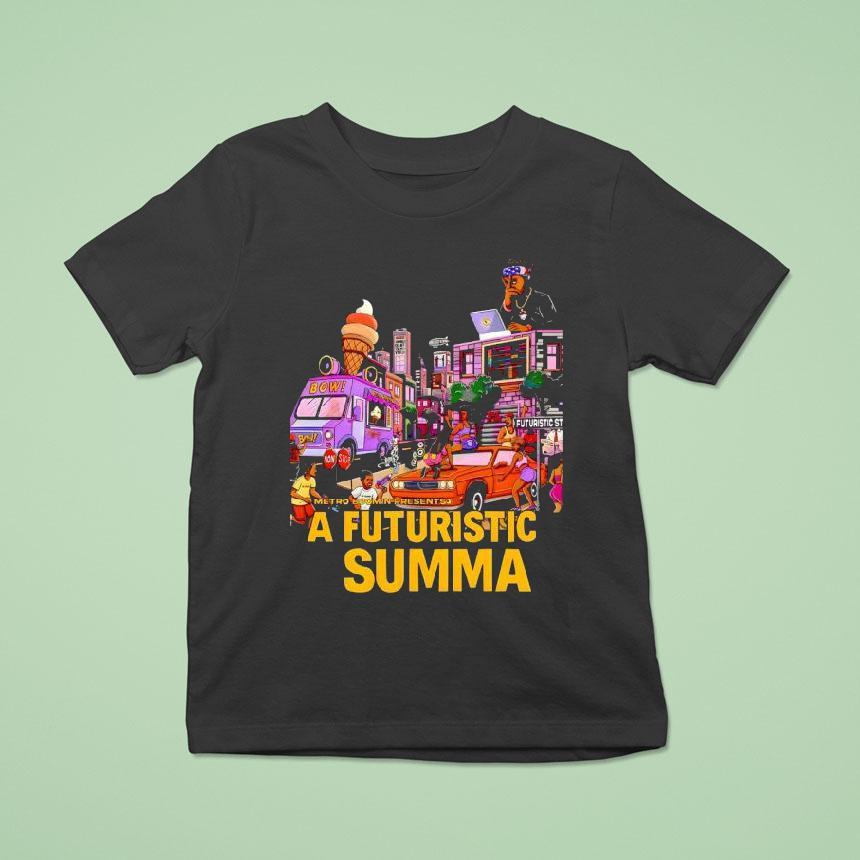 A Futuristic Summa Rap Album Cover Street Art Cartoon Hip Hop Shirt