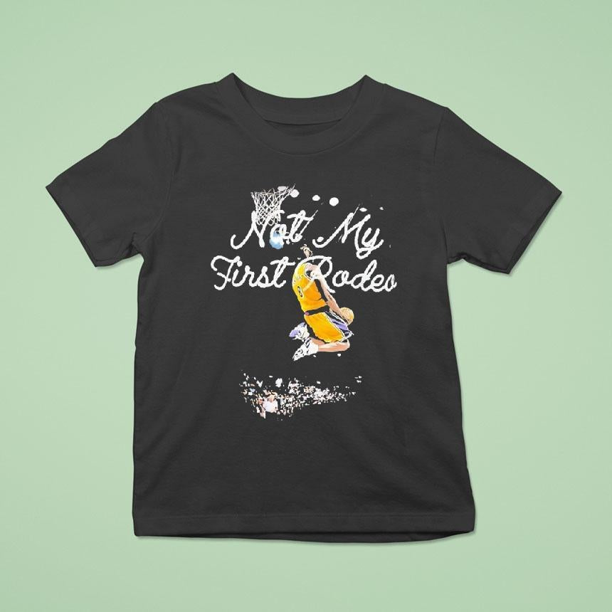 Aaron Rodgers Wearing Kobe Bryant Not My First Rodeo T-shirs