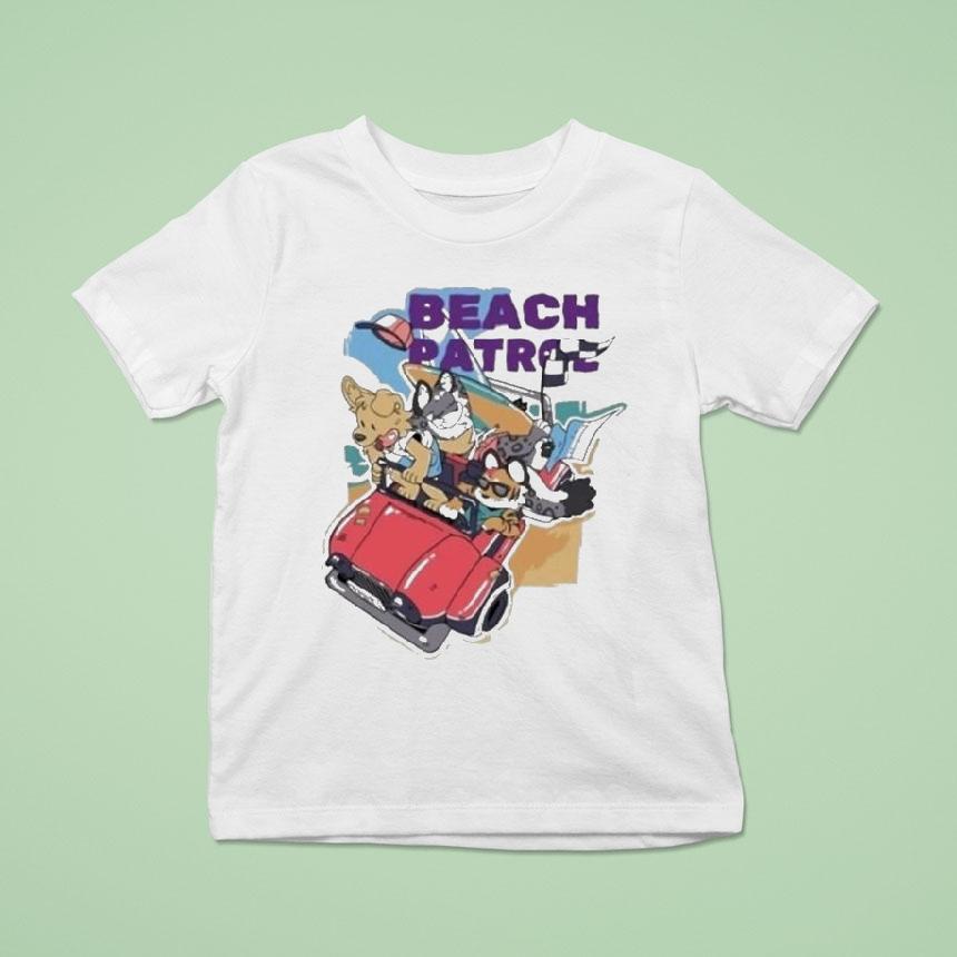 Beach Patrol Dogs Car Shirt