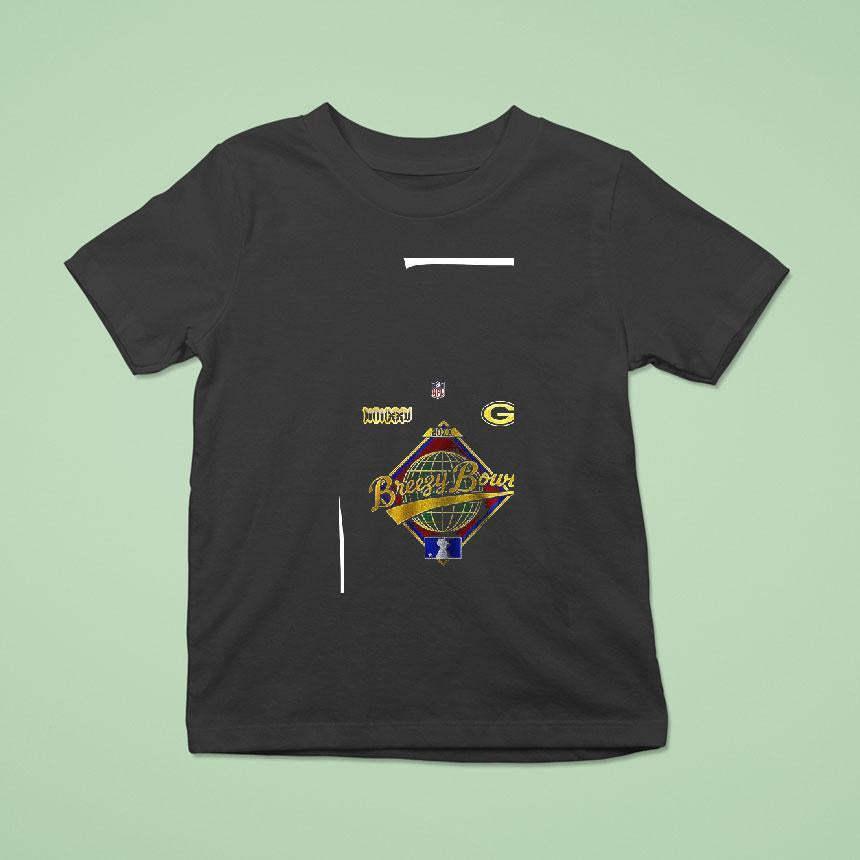 Green Bay Packers X Chris Brown Breezy Bowl Logo Shirt