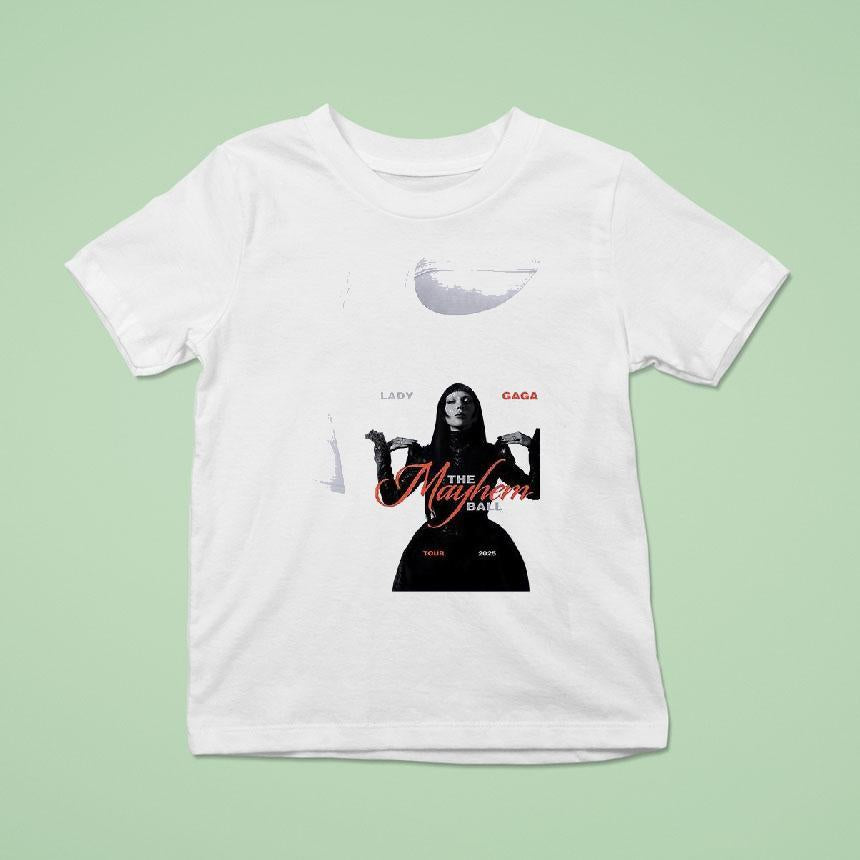 Lady Gaga The Mayhem Ball Tour Roster Shirt