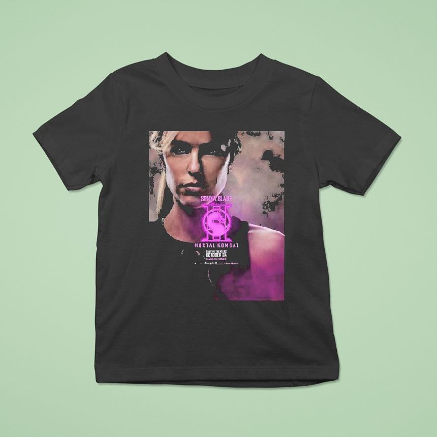 Mortal Kombat 2 Character For Jessica Mcnamee As Sonya Blade Only In Theaters October 24 2025 Shirt