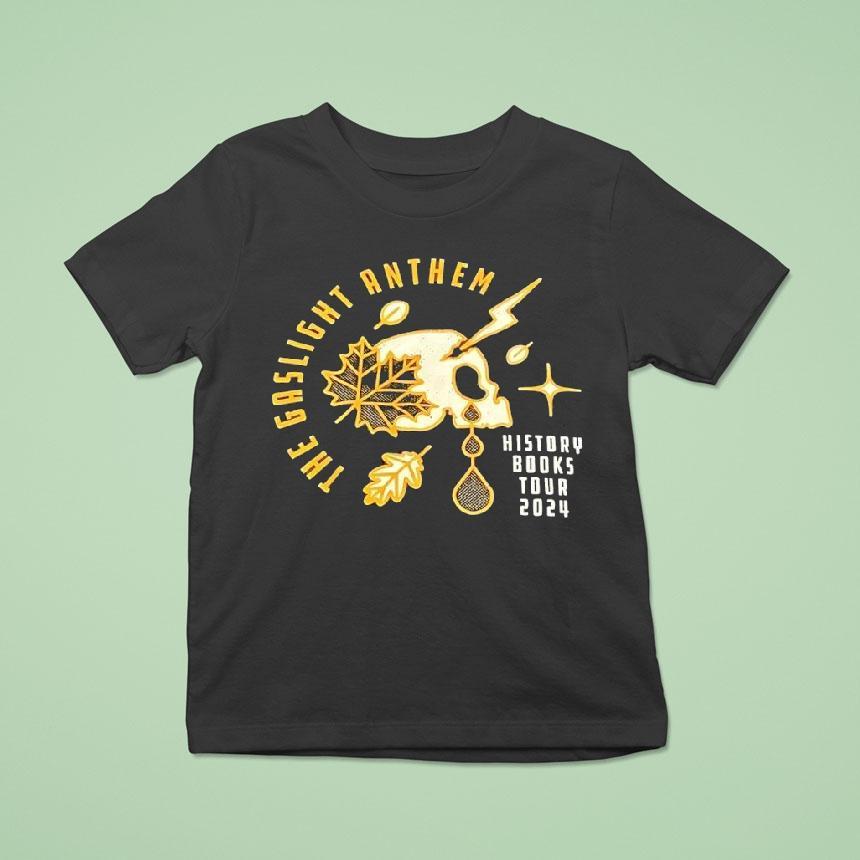 Skull The Gaslight Anthem History Books Tour 2024 Shirt