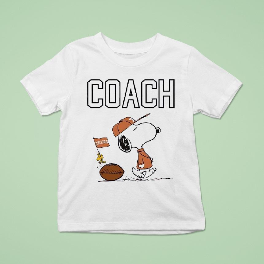 Snoopy Coach Texas Longhorns Football Shirt