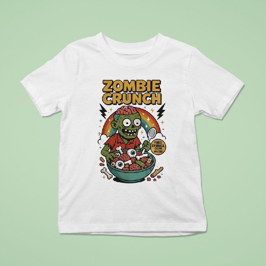 Zombie Crunch Free Eyeball Gum Inside Shirt
