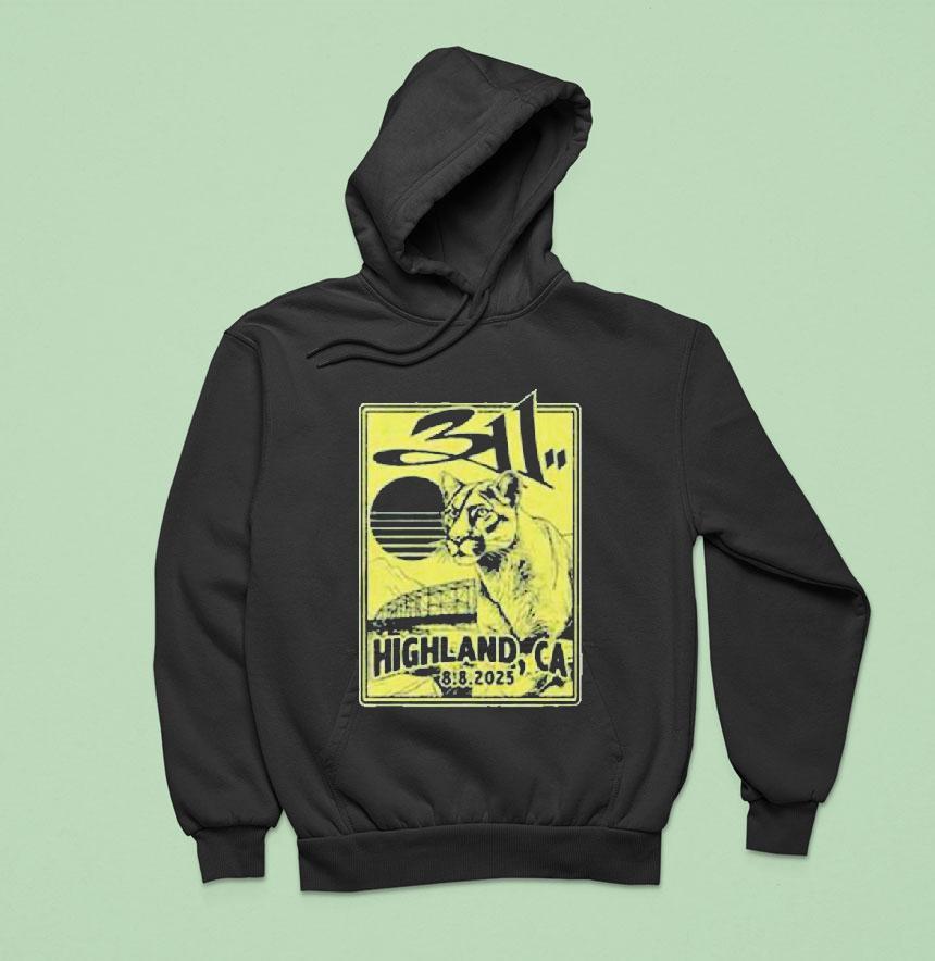 311 Highland California 2025 Concert At Yaamava Theater At Yaamava Resort And Casino On August 8 Lion Shirt