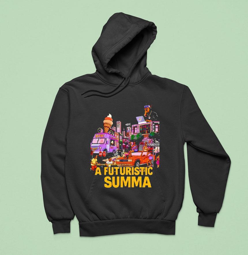 A Futuristic Summa Rap Album Cover Street Art Cartoon Hip Hop Shirt