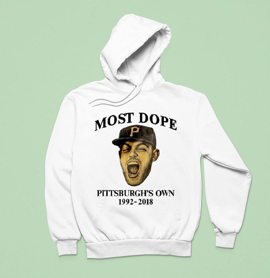 Mac Miller Most Dope Pittsburgh's Own 1992 2018 Pittsburgh Pirates Head Shirt
