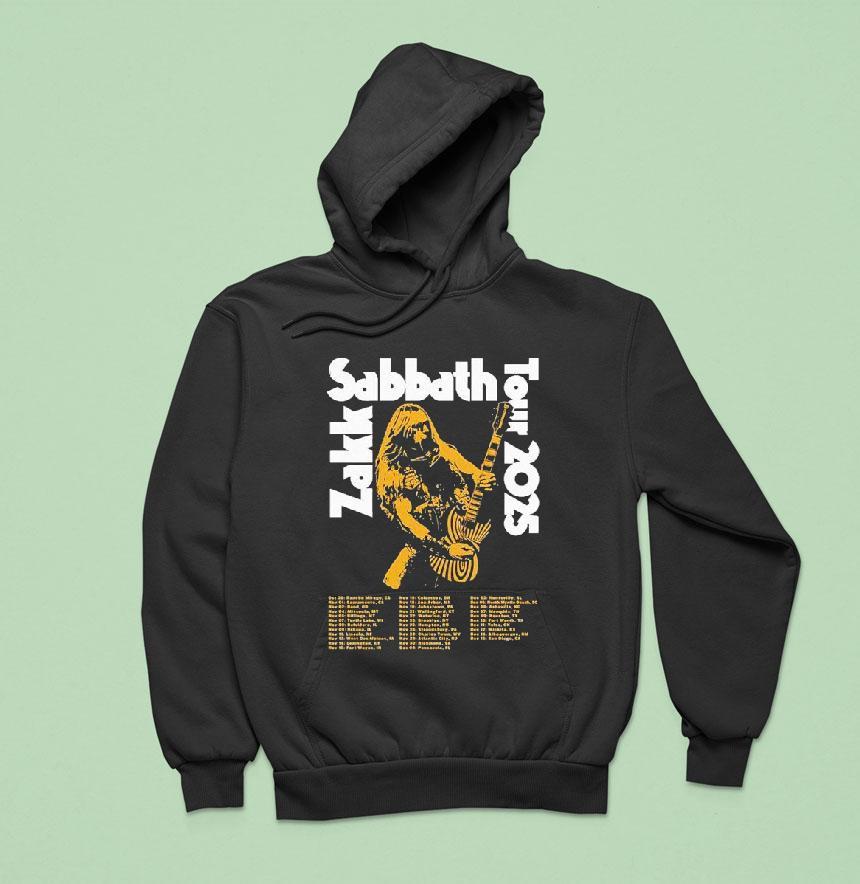 Zakk Sabbath Tour 2025 Dates On October 30 In Rancho Mirage Ca Shirt