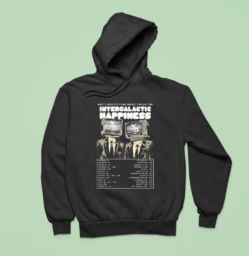 Zeds Dead Return To The Spectrum Of Intergalactic Happiness Tour 2025 Tv Shirt