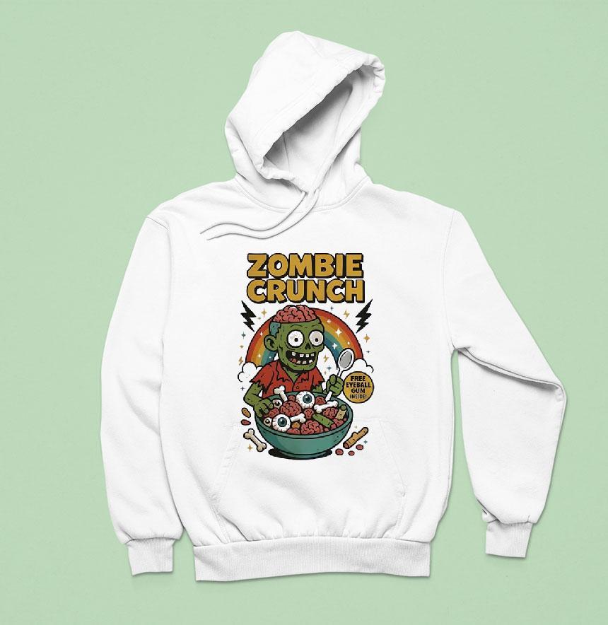 Zombie Crunch Free Eyeball Gum Inside Shirt
