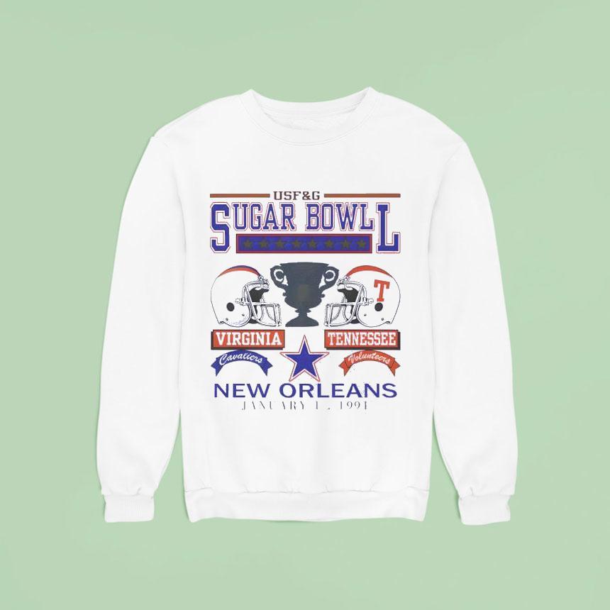 1991 Sugar Bowl Virginia Vs Tennessee New Orleans Shirt