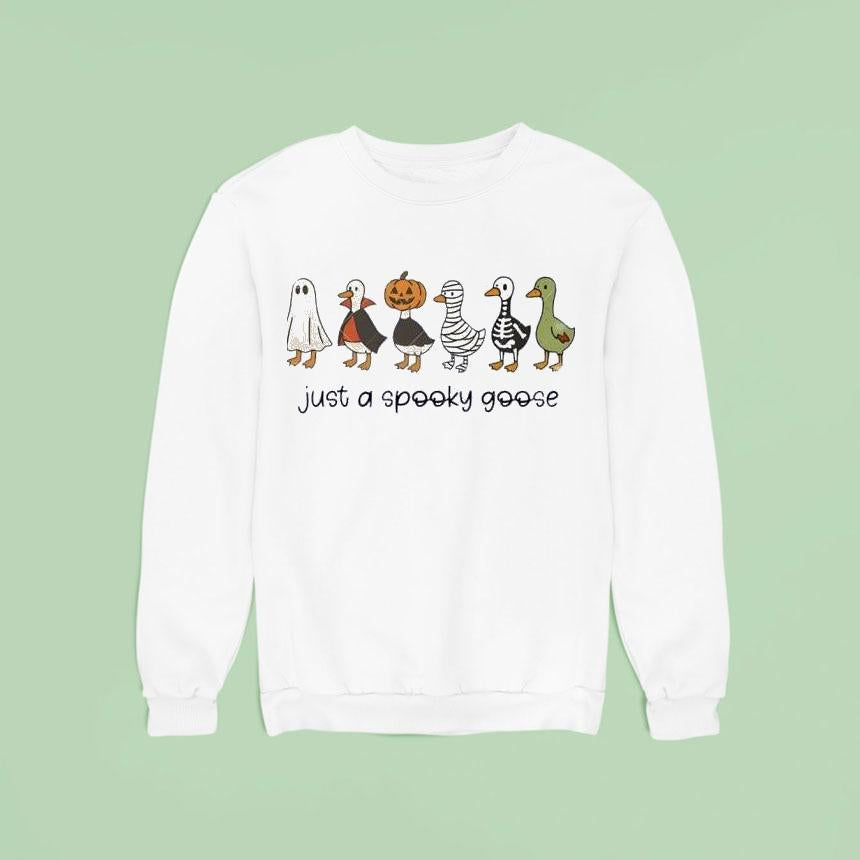 2025 Halloween Just A Spooky Goose Shirt