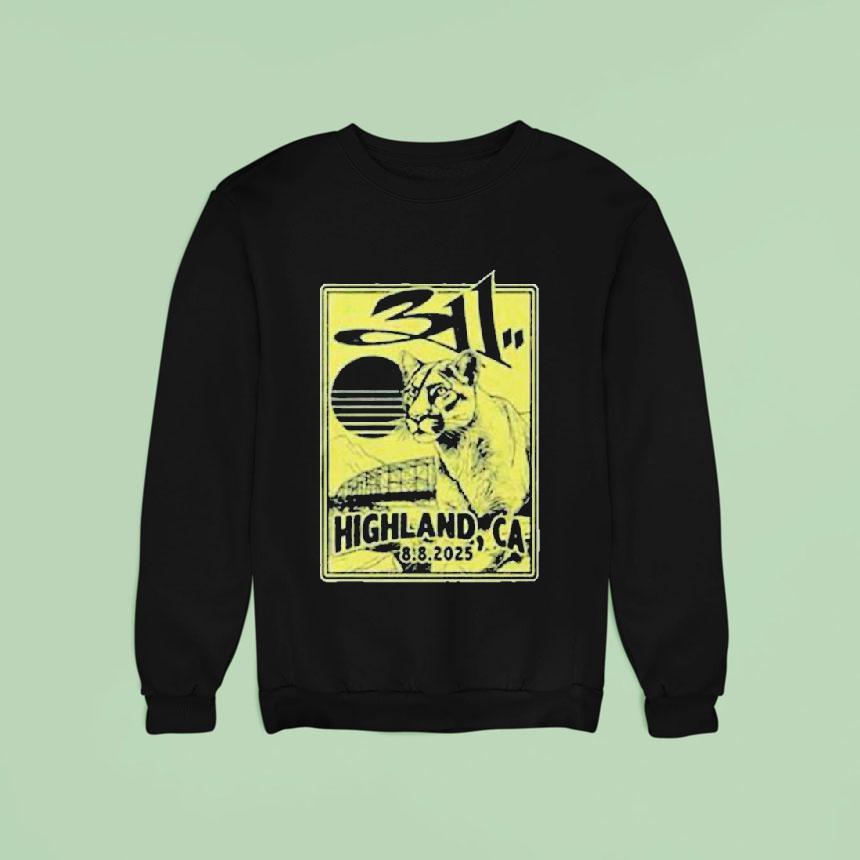 311 Highland California 2025 Concert At Yaamava Theater At Yaamava Resort And Casino On August 8 Lion Shirt