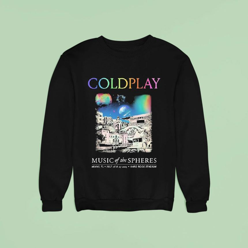 Coldplay Music Of The Spheres Tour 2025 Miami Fl July 26 27 Hard Rock Stadium Shirt