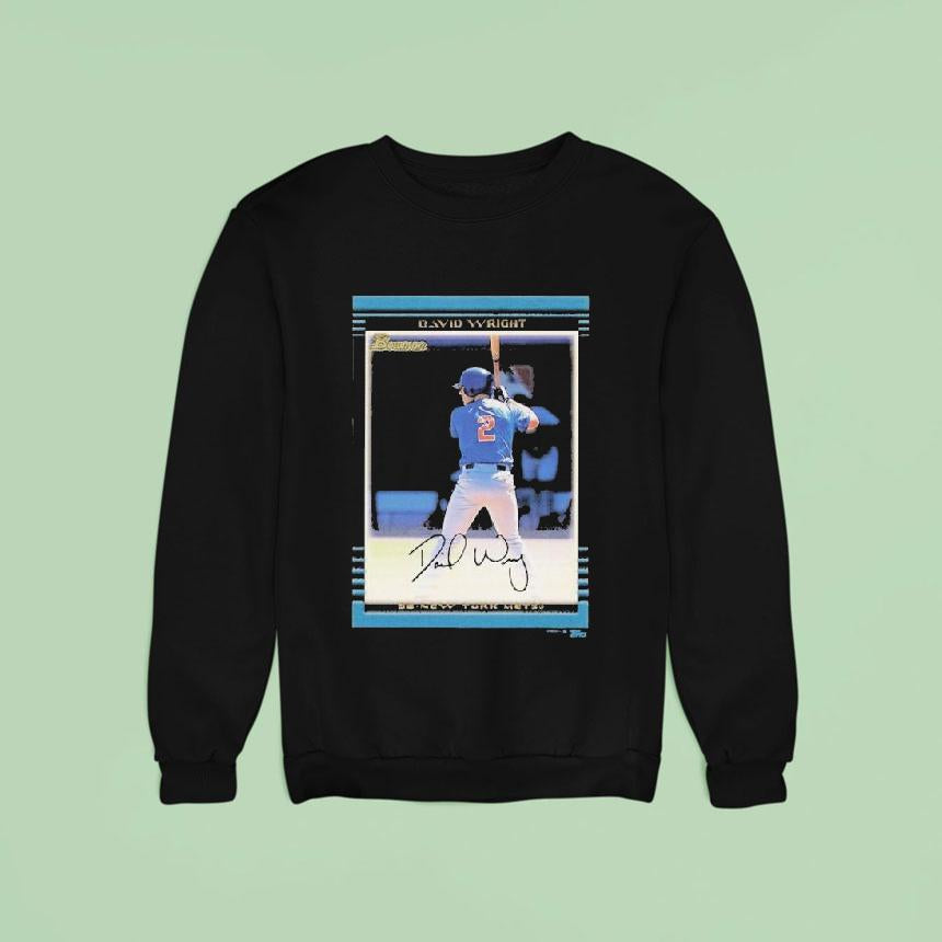 David Wright New York Mets Male Topps Baseball Card Player Shirt